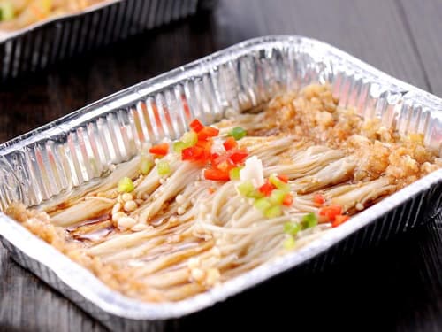 金波乡锡纸烤金针菇